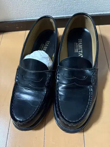 HARUTA 블랙 로퍼 24.5