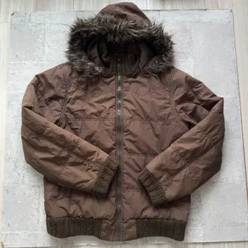 SMITH'S American 브라운 퀼팅 자켓 퍼 포함