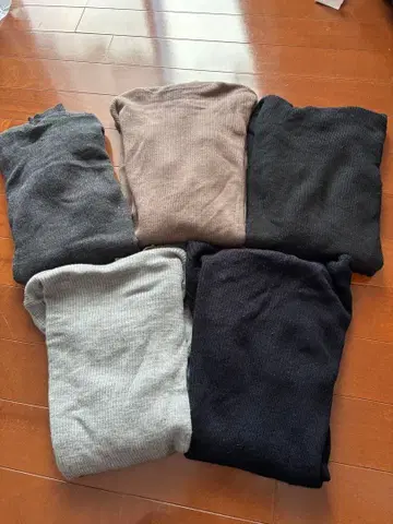 유니클로 터틀넥 M 5세트