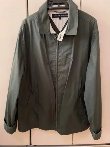 TOMMY HILFIGER 나일론 자켓 올리브 그린