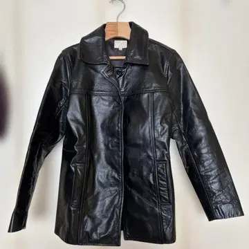 레이빔즈 천연 가죽 레더 자켓 블랙