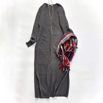 새상품급 theory luxe 띠어리 류크스 니트 원피스 롱 기장 38