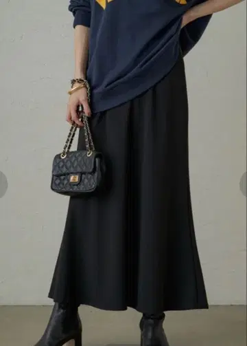 라운지 드레스 컷 조젯 머메이드 스커트