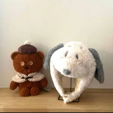 USJ 피넛 스누피 햇 팬 캡 미니언즈 팀 곰 봉제 인형