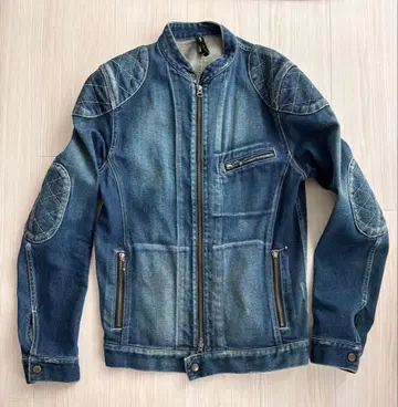 새상품급! 레어! glamb 데님 싱글 라이더 자켓 Denim