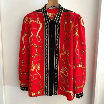 구제 의류 셔츠 패턴 셔츠 버블 쇼와