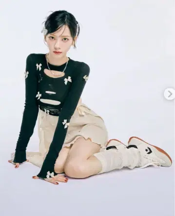 카리나 착용 RUN STAR TRAINER 컨버스 런스타 트레이너