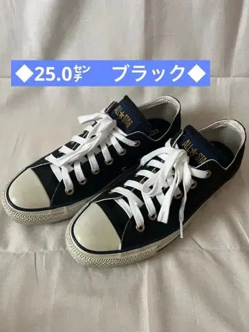 컨버스 블랙 로우컷 스니커즈 25.0cm