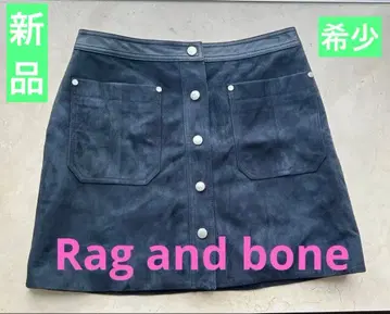 rag and bone 가죽 미니 스커트