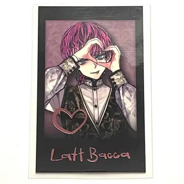 악마 집사와 블랙 고양이 아쿠네코 발렌타인 폴라로이드풍 카드 금박 라토