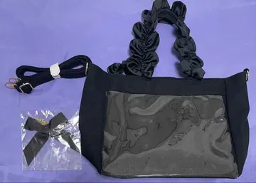 자카마트 이타백 프릴 토트백 블랙