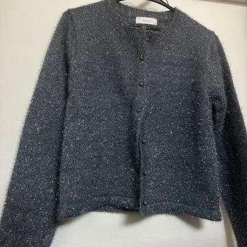 페루 그레이 니트 가디건