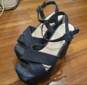 에스페란자 락모리 샌들 데님 원단