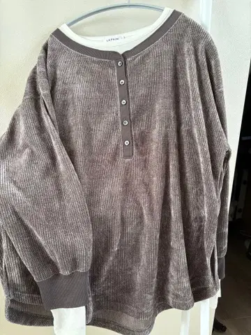 LEPSIM 코듀로이 긴팔 T셔츠 F