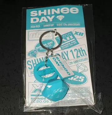 새상품 SHINee 12주년 일본 공식 굿즈 키링 샤월 ONEW