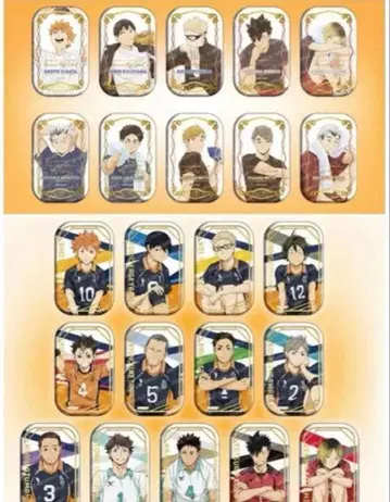 하이큐 스퀘어 캔뱃지 쿨다운 앉아 세트