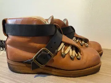 NE-net 브라운 가죽 워크 부츠 스트랩 포함