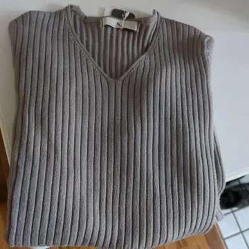 LANE ROSS 그레이 V넥 스웨터 M