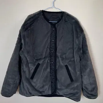 미개봉 새상품 coca 리버서블 퀼팅 블루종 XL 차콜