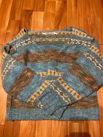 PERVERZE 퍼버즈 니트 2WAY 가디건 블루 계열