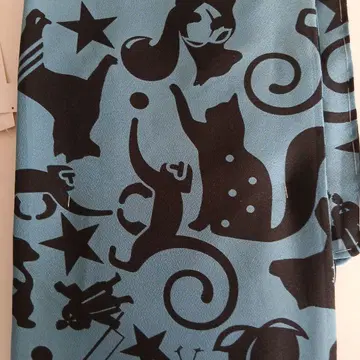 기모노 고양이 개 동물 패턴 파란색 M 사이즈 미사용 새상품