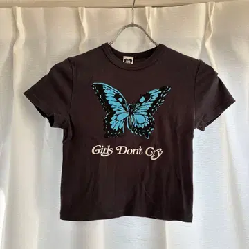 Girls Don't Cry 우먼 butterfly crop top