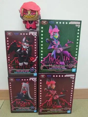 해즈빈 호텔 피규어 알래스터 허스크 바기 봉제 인형 세트