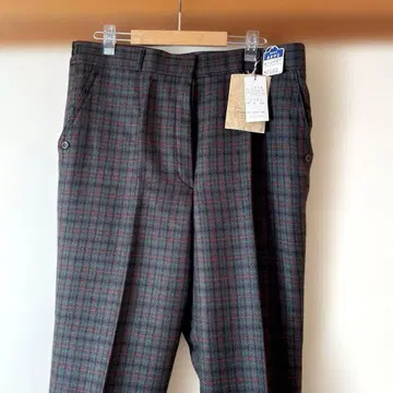 미사용 여성 슬랙스 15호 3L 울 100% 일본제 미세스용