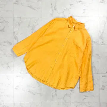 Mila Owen 프렌치 린넨 와이드 실루엣 셔츠 주황 0*HD1297