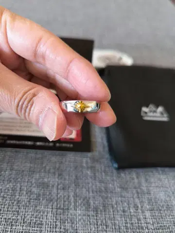 SAAD 스테인리스 스틸 골드 플레이트 반지