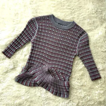 muller of yoshiokubo 리브 보더 변형 니트 38