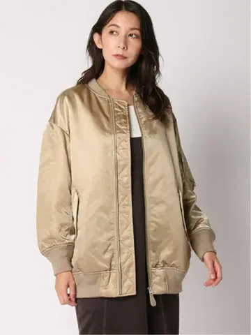 [ Spick & Span ] 메가 MA-1 베이지 38 사이즈