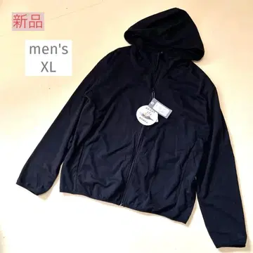 새상품 UV컷 풀 집업 후드 자켓 파카 블랙 남성용 XL(LL)