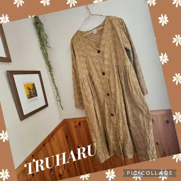 TSUHARU 총 자수 겉옷 원피스