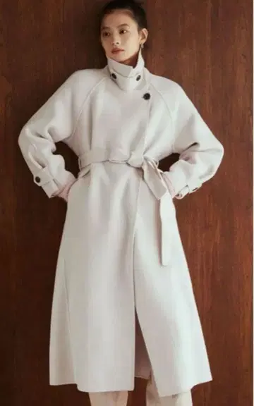 릴리 브라운 울 리버 롱 코트