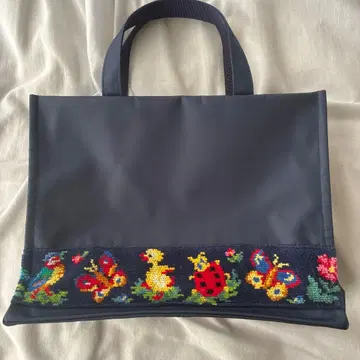 FEILER 토트백 네이비 학교 페이러