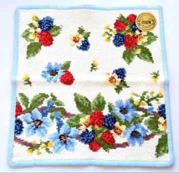 [ 미사용 새상품 ] FEILER 타월 손수건 보자르단 아이보리