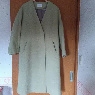 green label relaxing 노카라 롱 코트