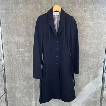 정가 69800엔! AMBALI 블랙 체스터 코트 36