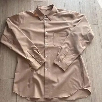 MUJI Labo 신사 울 혼방 레귤러 카라 셔츠