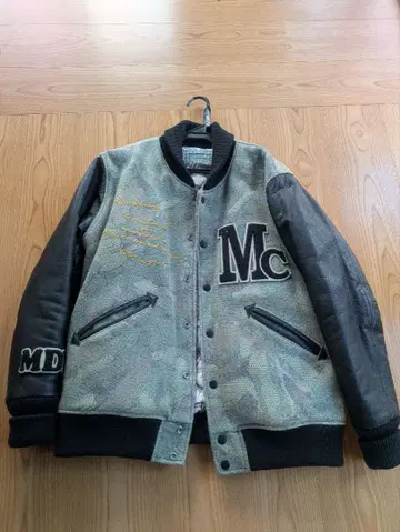 MACKDADDY 바시티 자켓 M 사이즈 카모플라쥬