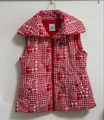 [ 새상품급 ] FILA 휠라 베스트 빨간색 골프웨어 여성용 L 사이즈