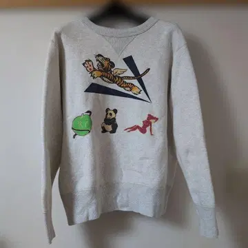 버즈릭슨 맨투맨 M 사이즈 화이트 플라잉 타이거