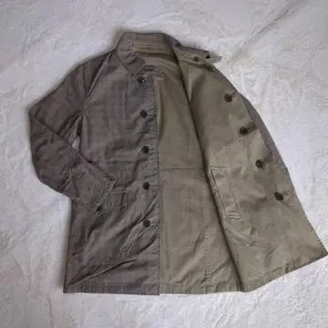 그린 라벨 릴랙싱 스텐카라 코트 리버서블 체크