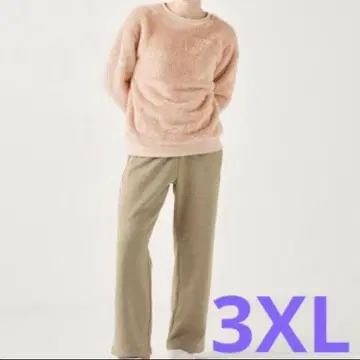 압축 발송 3XL 미사용 새상품 유니클로 퍼리 플리스 세트 핑크 계열
