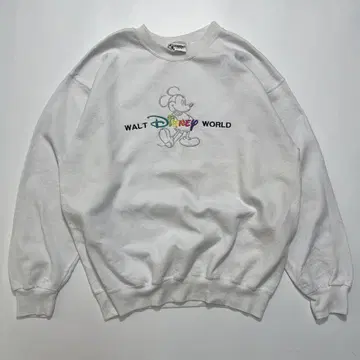 90s 디즈니 빈티지 USA 맨투맨 L 화이트 빈티지 5757