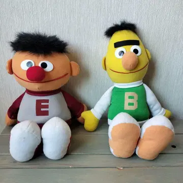 세서미 스트릿 엘모와 버트 봉제 인형 약 30cm