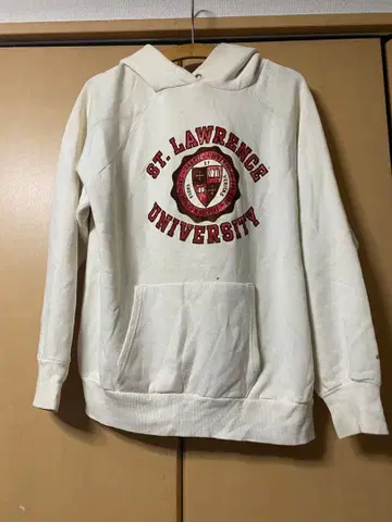 [빈티지] Champion 트리코 태그 후드티 플로키 프린트 XL