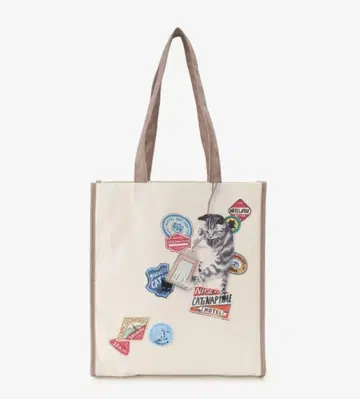 Cat's NapTime 애프터눈 티 리빙 고양이 토트백