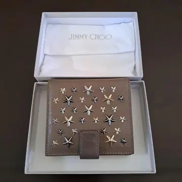 JIMMY CHOO 3단 폴더형 지갑 메탈릭 믹스